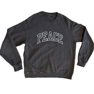 Peacebird Sweatshirt Men's Crewneck Sweater Size Large Peace Embroidered‎